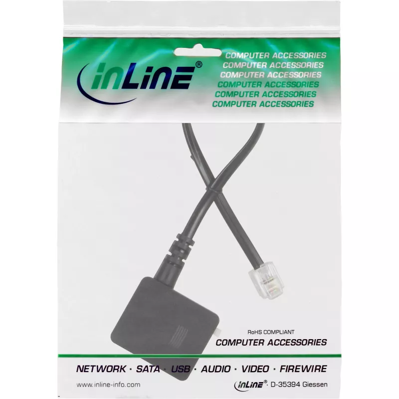 InLine 69946 adapterinis kabelis RJ11 6P4C kištukas – TAE-N lizdas 0,2 m