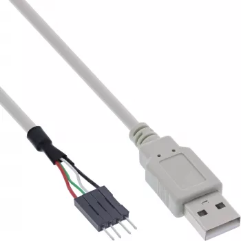 InLine USB 2.0 adapterinis kabelis USB A tipas kištukas / Pin Header kištukas, 0,40 m