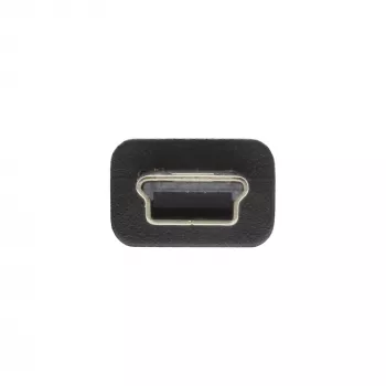 InLine USB 2.0 Mini laidas USB A (vyriškas) / Mini B (vyriškas), 5 kontaktų, juodas, 1 m