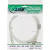 USB 2.0 laidas, A tipas (vyriškas) / B tipas (vyriškas), skaidrus, su ferito šerdimi, 0,5 m, InLine 34505