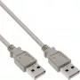 USB 2.0 laidas, A tipo kištukas / kištukas, smėlio spalvos, 0,5 m, InLine 34305H