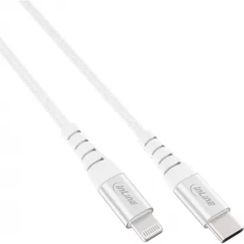 InLine USB-C Lightning laidas, sidabrinis/aliuminis, 2 m