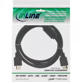 InLine HDMI kabelis High Speed vyriškas + feritas 5m