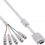 InLine VGA BNC laidas 5x BNC / HD 15 kištukas 5 m