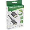 InLine Slim Ultra High Speed HDMI kabelis AM/CM 8K4K auksu dengtas juodas 1m