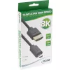 InLine Slim Ultra High Speed HDMI kabelis AM/DM 8K4K, auksu padengtas, juodas, 2 m