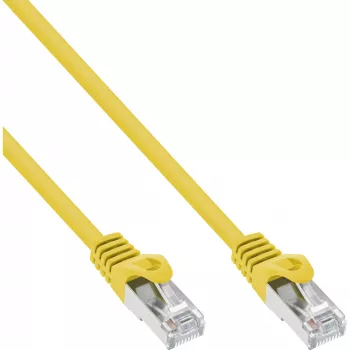 InLine Patch Laidas F/UTP Cat.5e geltonas 0,3 m