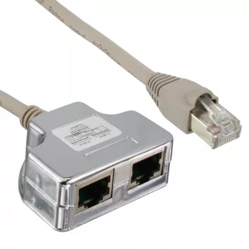InLine Cat.5e skirstytuvas – dvi atskiros 10/100 Mbit jungtys per vieną RJ45 8P8C laidą