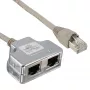 InLine Cat.5e skirstytuvas – dvi skirtingos jungtys per vieną RJ45 8P8C komutacinį kabelį