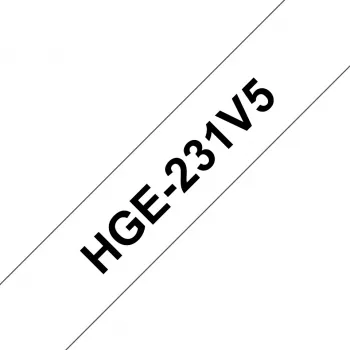 Brother HGE-231V5 etikečių juosta, 5 rulonai