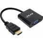 InLine keitiklio laidas HDMI į VGA su garsu, aktyvus vaizdo keitiklis, juodas
