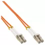 InLine Fiber Optinis Dvipusis Laidas LC/LC 62.5/125µm OM1 0,5m