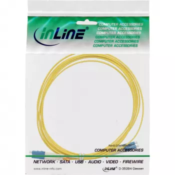 InLine Fiber Optinis Dupleksinis Laidas LC/LC 9/125µm OS2 1m