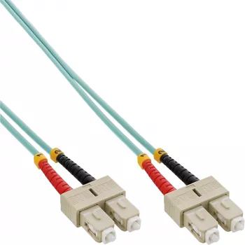 InLine Fiber Optinis Dvikryptis Laidas SC/SC 50/125µm OM3 25m