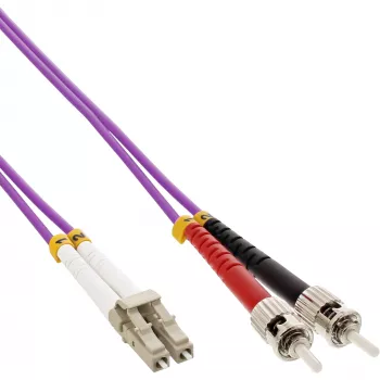 InLine Fiber Optinis Dipleksinis Laidas LC/ST 50/125µm OM4 25m