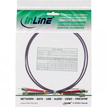 InLine Fiber Optical Duplex Cable ST/ST 50/125µm OM4 15m