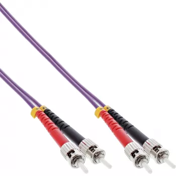 InLine Fiber Optinis Dupleksinis Laidas ST/ST 50/125µm OM4 7,5m