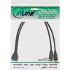 InLine USB 3.0 Premium adapterinis kabelis 2x USB A vyriškas / pagrindinės plokštės lizdas, 0,40 m