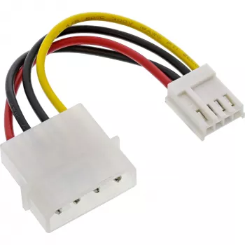 InLine maitinimo adapteris vidinis 5.25 colio 4 kontaktų Molex moteriškas / 3.5 colio Floppy vyriškas 0,06 m