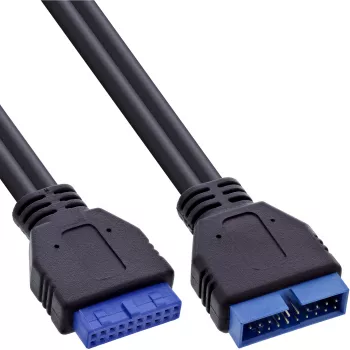 InLine USB 3.0 vidinis prailginimo kabelis Header Male/Female 33448I 0,35 m