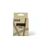 Lipnių etikečių juosta Epson LK-6BKP juoda ant auksinio 2,4 cm terminio perkėlimo