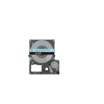 Juostelė etikečių Epson LK-4LAS pilka šviesiai mėlyna terminio perkėlimo 1,2 cm