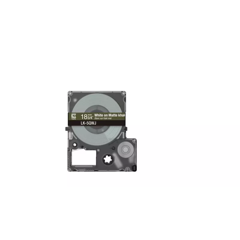 Epson LK-5QWJ etikečių juosta chaki balta terminio perkėlimo 1,8 cm
