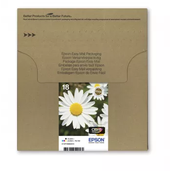 Kasetės Epson T1806 Easy Mail Packaging juoda, geltona, žydra, raudona