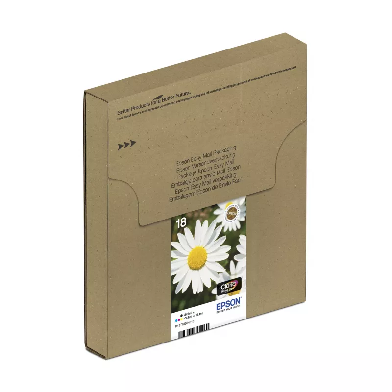 Kasetės Epson T1806 Easy Mail Packaging juoda, geltona, žydra, raudona