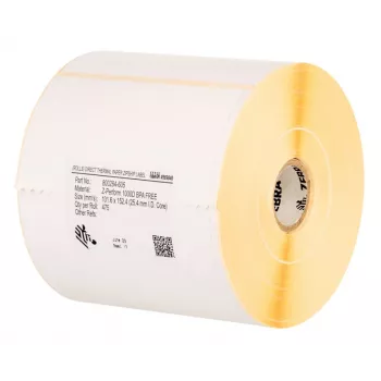 Zebra Z-Perform 1000T Balti lipnūs etikečių rulonai, 102x102 mm, 1432 vnt.