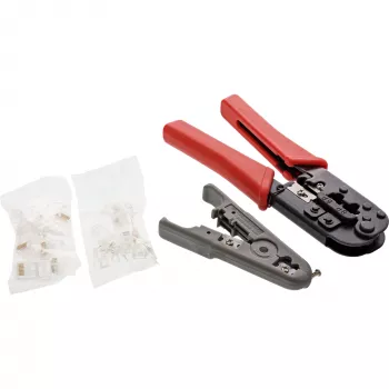 InLine Crimp įrankių rinkinys, skirtas tinklo kištukams, RJ45 8P8C ir RJ11 6P4C