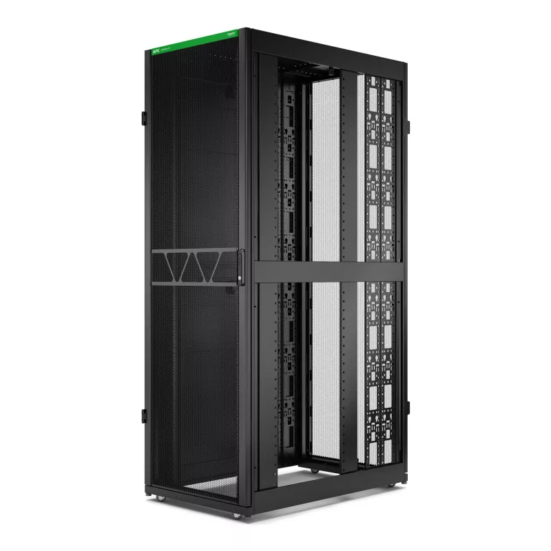 APC NetShelter SX Server Rack Gen 2, 48U, 2258H x 750W x 1200D mm, su šoninėmis plokštėmis, juodas