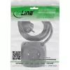 InLine Charging Cube 16499B 3x įžemintas lizdas 2x USB-C 2x USB-A juodas 2m