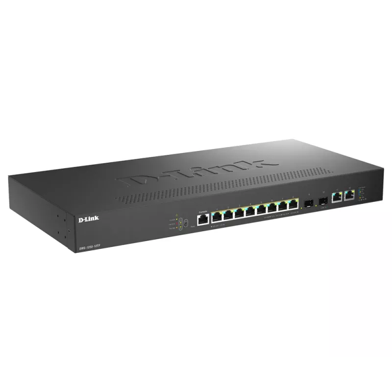 D-Link DMS-1250-12TP/E valdomas 2.5G Ethernet jungiklis su PoE