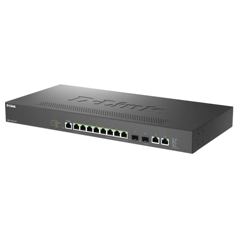 D-Link DMS-1250-12TP/E valdomas 2.5G Ethernet jungiklis su PoE