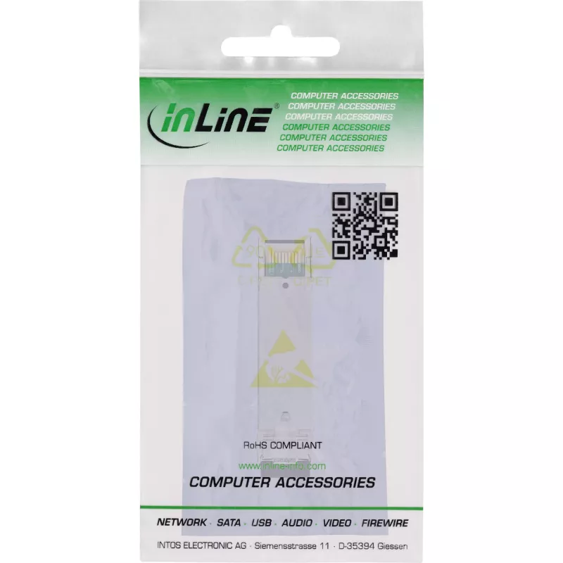 InLine SFP modulis Fiber LX 1310nm vienmodis su LC lizdais, 20km, 1,25Gb/s