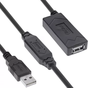 InLine USB 2.0 aktyvus ilgintuvas USB-A kištukas/lizdas 25m 0.48 Gbit/s