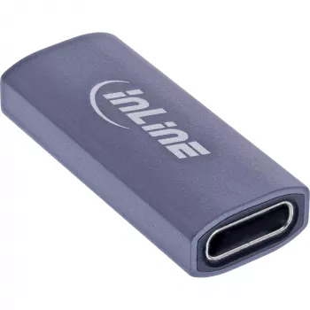 USB-C lyties keitiklis InLine 35900E pilkas, USB-C (patinas) į USB-C (motina)