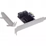 InLine SATA 6Gb/s valdiklis su 4 SATA prievadais PCI-Express 2.0