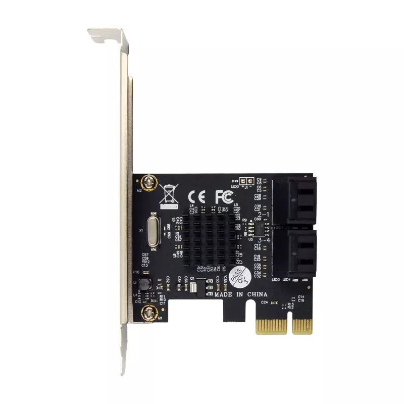 InLine SATA 6Gb/s valdiklis su 4 SATA prievadais PCI-Express 2.0