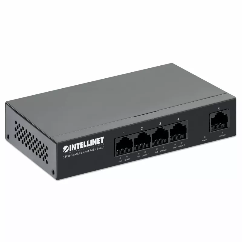 Intellinet 561792 tinklo jungiklis Gigabit Ethernet (10/100/1000) Power over Ethernet (PoE) juodas