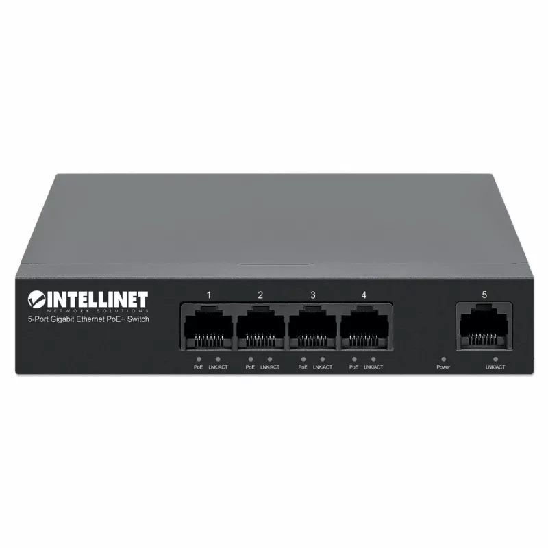 Intellinet 561792 tinklo jungiklis Gigabit Ethernet (10/100/1000) Power over Ethernet (PoE) juodas