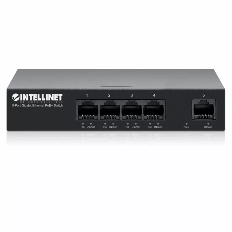 Intellinet 561792 tinklo jungiklis Gigabit Ethernet (10/100/1000) Power over Ethernet (PoE) juodas
