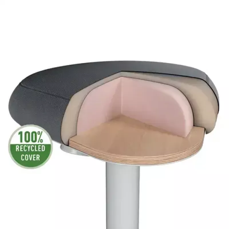 Biuro kėdė Leitz 65450085 Minkšta sėdynė Pilka Plastikinis rėmas