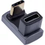 InLine USB4 adapteris USB-C (vyriškas/moteriškas) 180° aliuminis pilkas
