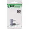 InLine USB4 adapteris USB-C (vyriškas/moteriškas) 180° aliuminis pilkas