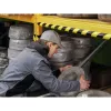 Durable C25R poliuretano juosta juoda geltona apvali 1000 mm