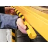 Durable C25R poliuretano juosta juoda geltona apvali 1000 mm