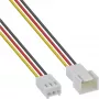 InLine Fan Cable Extension 3pin Molex vyriškas/moteriškas ilgis 2m