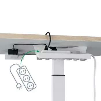 Stalviršis kompiuterinis Leitz 65340001 Square Aliuminis Tamsiai Pilkas 600x800x650mm